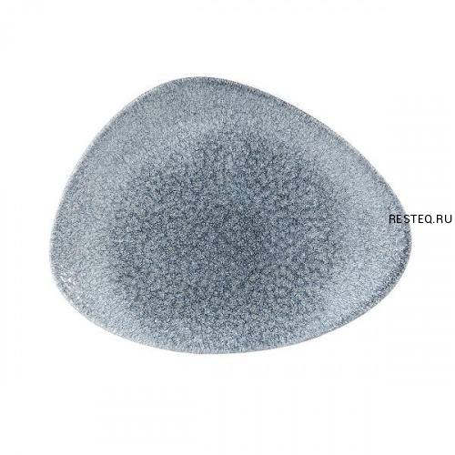 Блюдо треугольное CHEFS 26х20см, без борта, цвет Raku Topaz Blue, Studio Prints RKTBTC261