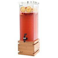 Диспенсер BEVERAGE для сока, 7,6л 17,1х17,1см h59,1см, бамбук/акрил LD112