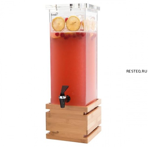 Диспенсер BEVERAGE для сока, 7,6л 17,1х17,1см h59,1см, бамбук/акрил LD112