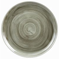 Тарелка мелкая d32,4см, без борта, Stonecast Patina, цвет Burnished Green PABGEV121