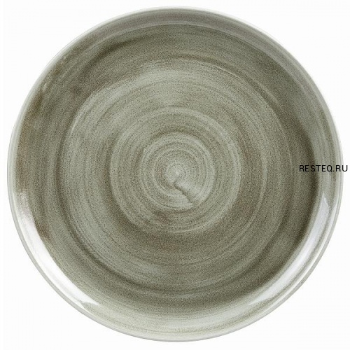 Тарелка мелкая d32,4см, без борта, Stonecast Patina, цвет Burnished Green PABGEV121