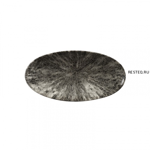 Блюдо овальное CHEFS 29,9х15см, без борта, цвет Stone Quartz Black, Studio Prints STQBOV301