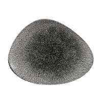 Блюдо треугольное CHEFS 26х20см, без борта, цвет Raku Quartz Black, Studio Prints RKBQTC261
