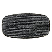 Блюдо прямоугольное CHEFS 35,5х18,9см, без борта, цвет Charcoal Black, Studio Prints SPCBXO141