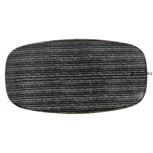 Блюдо прямоугольное CHEFS 35,5х18,9см, без борта, цвет Charcoal Black, Studio Prints SPCBXO141