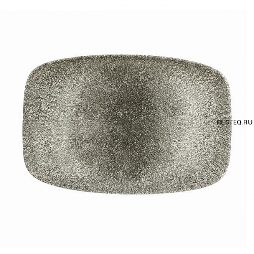 Блюдо прямоугольное CHEFS 30х19,9см, без борта, цвет Raku Quartz Black, Studio Prints RKBQOBL41