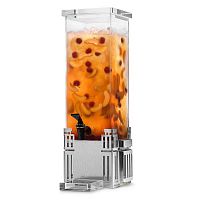 Диспенсер BEVERAGE для сока, 7,6л 17,1х17,1см h59,1см, сталь/акрил LD113