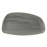 Блюдо сервировочное CHEFS GEO 35х18,5см, без борта, Stonecast, цвет Peppercorn Grey SPGSGE351