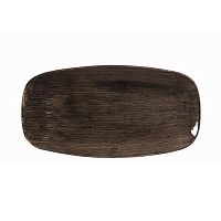 Блюдо прямоугольное CHEFS 29,8х15,3см, без борта, Stonecast Patina, цвет Iron Black PAIBXO111
