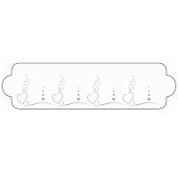 Трафарет для декорирования 34х9см, пластик 40-W168