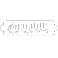 Трафарет для декорирования 34х9см, пластик 40-WSR015