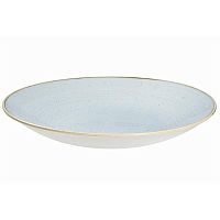 Тарелка глубокая 25,5см h3,5см, без борта, Stonecast, цвет Duck Egg Blue SDESPD251