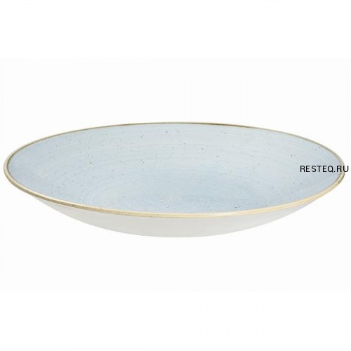 Тарелка глубокая 25,5см h3,5см, без борта, Stonecast, цвет Duck Egg Blue SDESPD251
