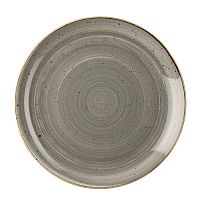 Тарелка мелкая 26см, без борта, Stonecast, цвет Peppercorn Grey SPGSEV101