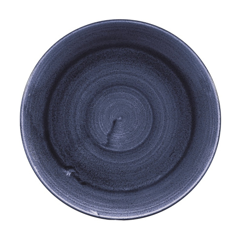 Тарелка мелкая 26см, без борта, Stonecast Patina, цвет Cobalt Blue PABLEV101