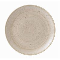 Тарелка мелкая 26см, без борта, Stonecast, цвет Nutmeg Cream SNMSEV101