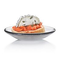 Набор емкостей для закусок Serveware d9см, 24шт., стекло, цвет дымчатый GLS007