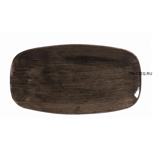 Блюдо прямоугольное CHEFS 35,5х18,9см, без борта, Stonecast Patina, цвет Iron Black PAIBXO141