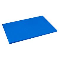 Доска разделочная 600х400мм h18мм, полиэтилен, цвет синий 422111217