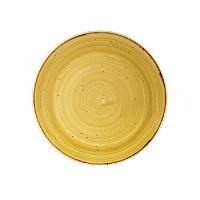 Тарелка мелкая 16,5см, без борта, Stonecast, цвет Mustard Seed Yellow SMSSEVP61