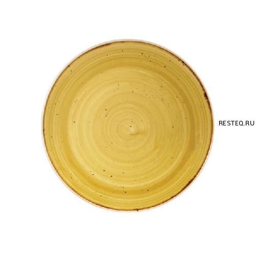 Тарелка мелкая 16,5см, без борта, Stonecast, цвет Mustard Seed Yellow SMSSEVP61