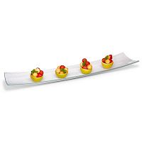Набор емкостей для закусок Serveware 66х15см, 3шт., стекло, цвет прозрачный GLS016