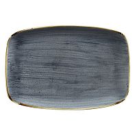 Блюдо прямоугольное CHEFS 35,5х24,5см, без борта, Stonecast, цвет Blueberry SBBSXP141