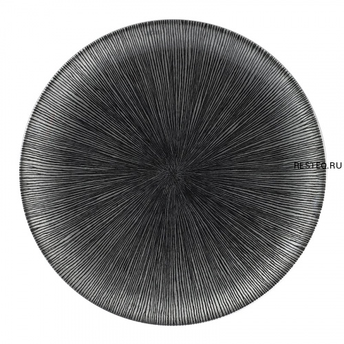 Тарелка мелкая 28,8см, без борта, цвет Agano Black, Studio Prints AGBLEV111