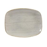 Блюдо прямоугольное CHEFS 26,1х20,2см, без борта, Stonecast, цвет Peppercorn Grey SPGSOBL31