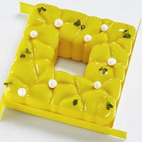 Форма для мороженого/суфле 3D "Квадрат" 150х150мм h55мм (объем 1,0л), силикон KE037S
