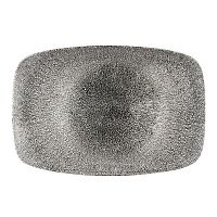 Блюдо прямоугольное CHEFS 35,5х24,5см, без борта, цвет Raku Quartz Black, Studio Prints RKBQXP141