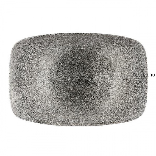 Блюдо прямоугольное CHEFS 35,5х24,5см, без борта, цвет Raku Quartz Black, Studio Prints RKBQXP141