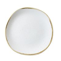 Тарелка мелкая "Волна" 26,4см, без борта, Stonecast, цвет Barley White SWHSOG101