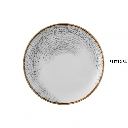 Тарелка мелкая 28,8см, без борта, цвет Jasper Grey, Studio Prints Homespun Accents HAJGEV111