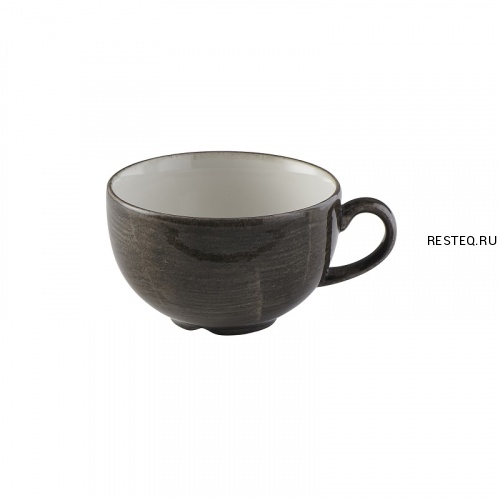Чашка Cappuccino 340мл Stonecast Patina, цвет Iron Black PAIBCB281