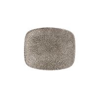 Блюдо прямоугольное CHEFS 15,4х12,6см, без борта, цвет Raku Quartz Black, Studio Prints RKBQOBL11