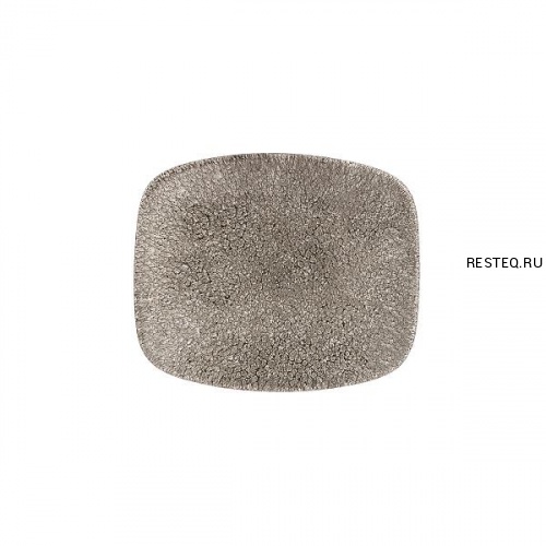 Блюдо прямоугольное CHEFS 15,4х12,6см, без борта, цвет Raku Quartz Black, Studio Prints RKBQOBL11