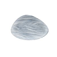 Блюдо треугольное CHEFS 30,4х20,5см, без борта, цвет Fluid Pearl Grey, Studio Prints FLPGTC301