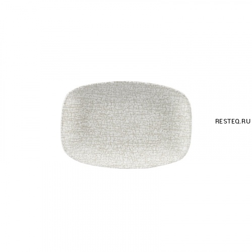 Блюдо прямоугольное CHEFS 23,7х15,7см, без борта, цвет Breccia Agate Grey, Studio Prints BRAGOBL21