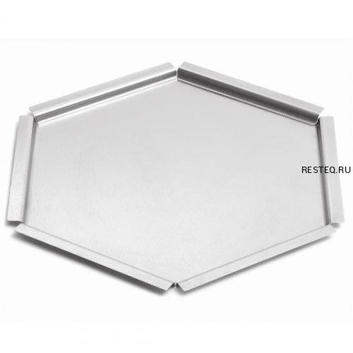 Поднос сервировочный HONEYCOMB Medium d40,6см h5,1см, шестиугольный, нерж.сталь SM120