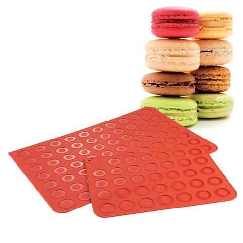 Коврик силиконовый "Macarons" 40х30см с выемками d40мм, 30 ячеек 30TM3001R Коврик силиконовый "Macarons" 40х30см с выемками d40мм, 30 ячеек 30TM3001R