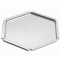 Поднос сервировочный HONEYCOMB Small d35,6см h3,8см, шестиугольный, нерж.сталь SM119