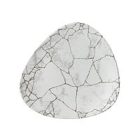 Тарелка мелкая треугольная 22,9см, без борта, цвет Kintsugi Agate Grey, Studio Prints KTAGTR91